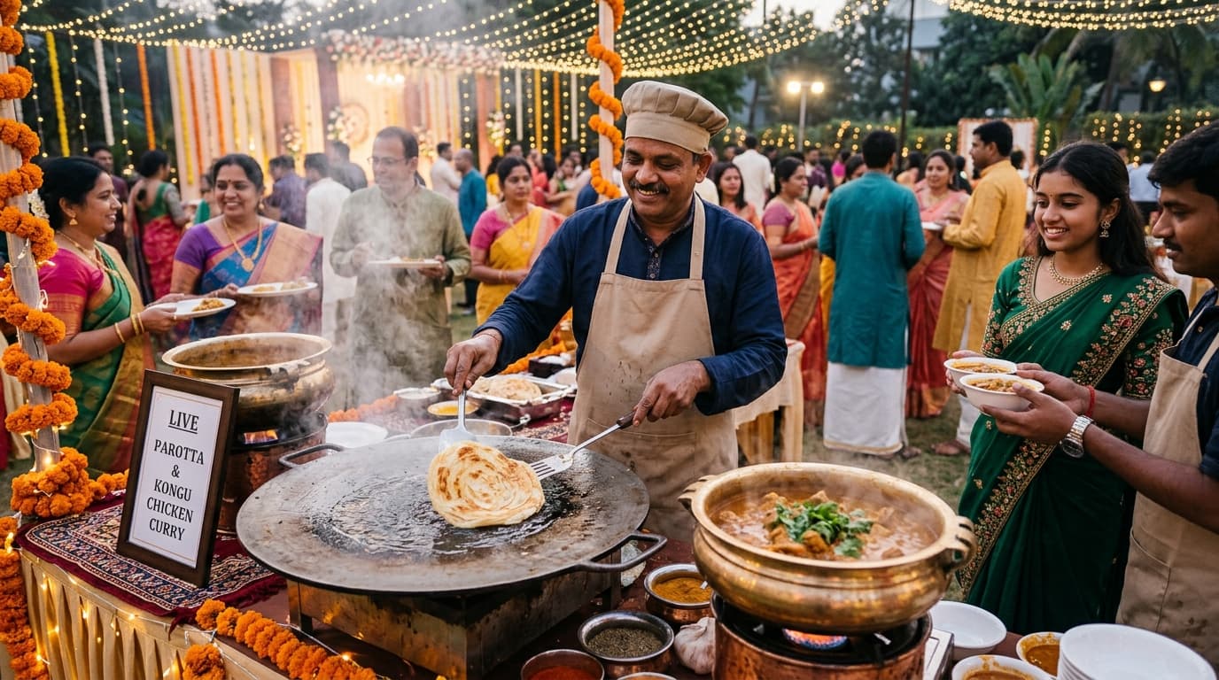 Live Counters & Banana Leaf Service